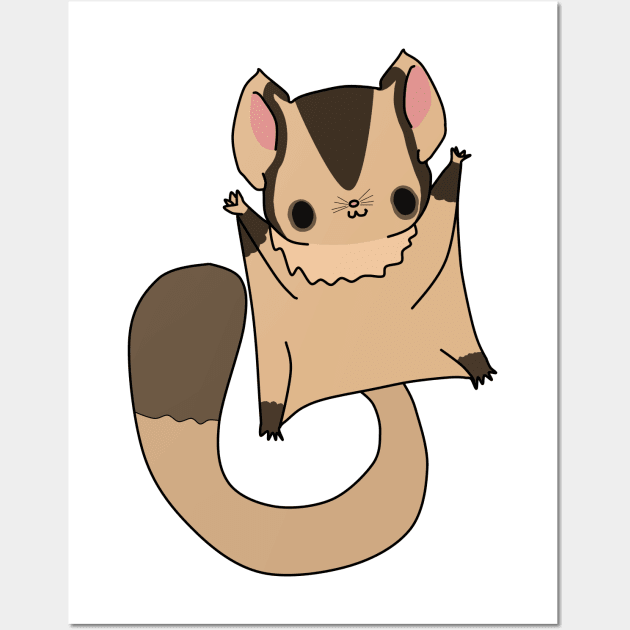 Chibi Sugar Glider Wall Art by RyanDoodles